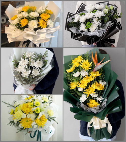广东揭阳市揭东区曲溪街道寨二村白事花束代送